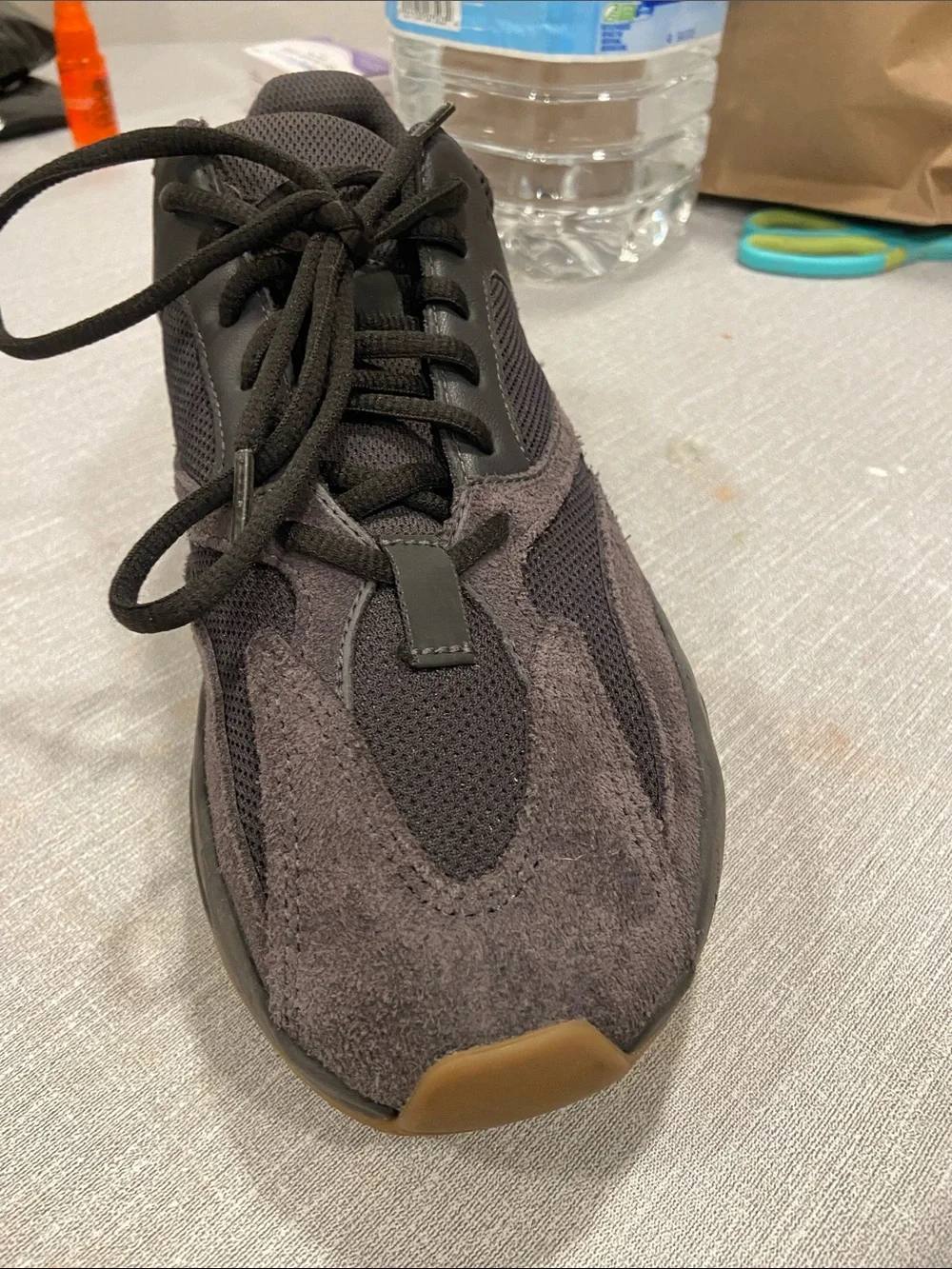 Yeezy Men's Chunky Trainer in Black and Dark Brown